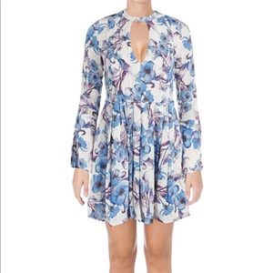 Free people long sleeve floral dress